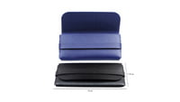 PU Leather Pouch For Sunglasses & Spectacle Frames. Shiny Blue & Shiny Black Color Pouch.