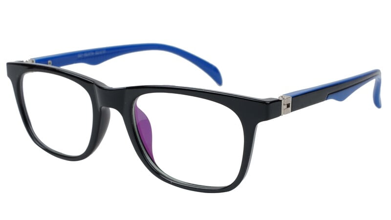 Unisex Blue Black Rectangular Spectacle Frames Unisex Blue Black Rectangular Spectacle Frames