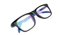 Unisex Blue Black Rectangular Spectacle Frames