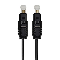 Doogesound Digital Fiber Optical Audio Dolby Cable with 8 Channel (7.1) Audio Support, Gold Plated Connectors for Xbox, PS5, soundbars, Transmission, Smart TV, AV Receivers 1.5M (5 Feet) - Black