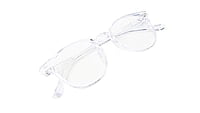 Soigné Unisex Round Medium Spectacle Frames.Transparent