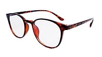 Soigné Unisex Round Medium Spectacle Frames.Leopard Print