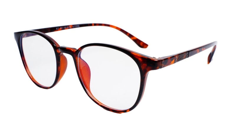 Soigné Unisex Round Medium Spectacle Frames.Leopard Print