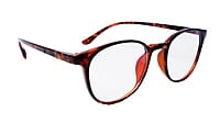 Soigné Unisex Round Medium Spectacle Frames.Leopard Print