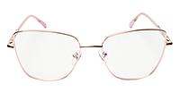Soigné Female Oversized Cat Eye Spectacle Frame.Golden&Pink Soigné Female Oversized Cat Eye Spectacle Frame.Golden&Pink