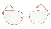 Soigné Female Oversized Cat Eye Spectacle Frame.Gold&Pink Soigné Female Oversized Cat Eye Spectacle Frame.Gold&Pink