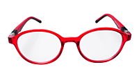 Soigné Kids Small Round Spectacle Frame.Red&Black.(4-11)Yr-Unisex