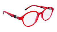 Soigné Kids Small Round Spectacle Frame.Red&Black.(4-11)Yr-Unisex