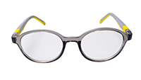 Soigné Kids Small Round Spectacle Frame.Gray&Yellow.(4-11)Yr-Unisex