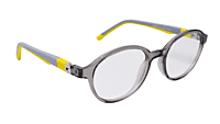 Soigné Kids Small Round Spectacle Frame.Gray&Yellow.(4-11)Yr-Unisex