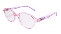 Soigné Kids Small Round Spectacle Frame.Pink&Purple.(4-11)Y-Girl Soigné Kids Small Round Spectacle Frame.Pink&Purple.(4-11)Y-Girl