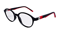 Soigné Kids Small Round Spectacle Frame.Black&Red.(4-11)Yr-Unisex