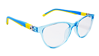 Soigné Kids Small Cateye Spectacle Frame.Blue&Yellow(7-13)Y-Girl