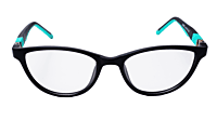 Soigné Kids Small Cateye Spectacle Frame.Black&Green(7-13)Y-Girl