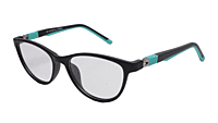Soigné Kids Small Cateye Spectacle Frame.Black&Green(7-13)Y-Girl