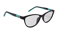 Soigné Kids Small Cateye Spectacle Frame.Black&Green(7-13)Y-Girl