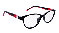 Soigné Kids Small Cateye Spectacle Frame.Black&Red(7-13)Y-Girl