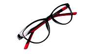 Soigné Kids Small Cateye Spectacle Frame.Black&Red(7-13)Y-Girl
