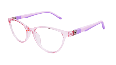 Soigné Kids Small Cateye Spectacle Frame.Pink&Purple(7-13)Y-Girl