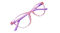 Soigné Kids Small Cateye Spectacle Frame.Pink&Purple(7-13)Y-Girl Soigné Kids Small Cateye Spectacle Frame.Pink&Purple(7-13)Y-Girl