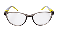 Soigné Kids Small Cateye Spectacle Frame.Gray&Yellow(7-13)Y-Girl