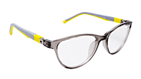 Soigné Kids Small Cateye Spectacle Frame.Gray&Yellow(7-13)Y-Girl