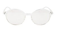 Unisex Oversized Round Specs Frame. Transparent Frame