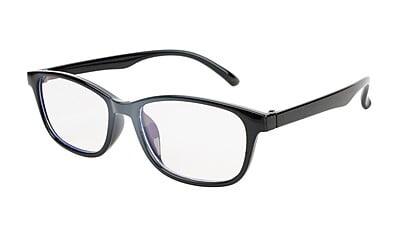 Unisex Large Rectangular Spectacle Frame. Glossy Black Color Frame Unisex Large Rectangular Spectacle Frame. Glossy Black Color Frame