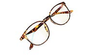Unisex Medium Round Spectacle Frame. Leopard Color Frame