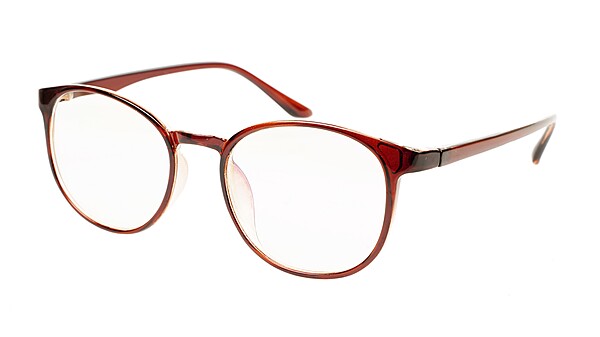 Soigné Unisex Medium Full Rim Round Spectacle Frame.Brown Color