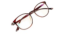 Soigné Unisex Medium Full Rim Round Spectacle Frame.Brown Color