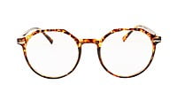 Female Oversized Spectacle Frames. Leopard Frame