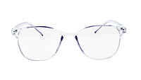 Unisex Large Rectangular Spectacle Frame. Light Blue Frame