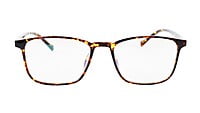 Unisex Full Rim Large Rectangular Spectacle Frame. Leopard Frame