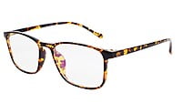 Unisex Full Rim Large Rectangular Spectacle Frame. Leopard Frame