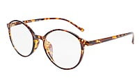 Unisex Medium Full Rim Round Spectacle Frame. Leopard Frame