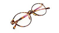 Unisex Medium Full Rim Round Spectacle Frame. Leopard Frame
