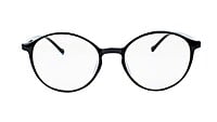 Unisex Medium Full Rim Round Spectacle Frame. Matte Black Frame