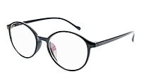 Unisex Medium Full Rim Round Spectacle Frame. Matte Black Frame