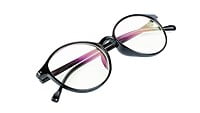 Unisex Medium Full Rim Round Spectacle Frame. Matte Black Frame