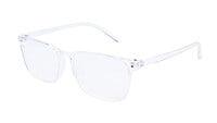 Unisex Full Rim Large Rectangular Spectacle Frame. Transparent Frame