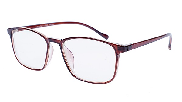 Soigné Unisex Large Rectangular Spectacle Frame.Brown Color