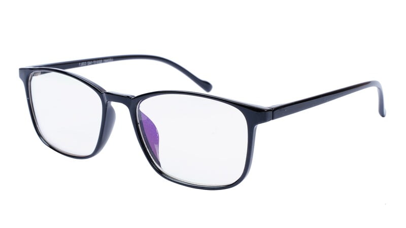 Unisex Large Rectangular Spectacle Frame. Matte Black Color Unisex Large Rectangular Spectacle Frame. Matte Black Color