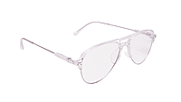 Soigné Unisex Large Half Rim Aviator Spectacle Frame.Transparent