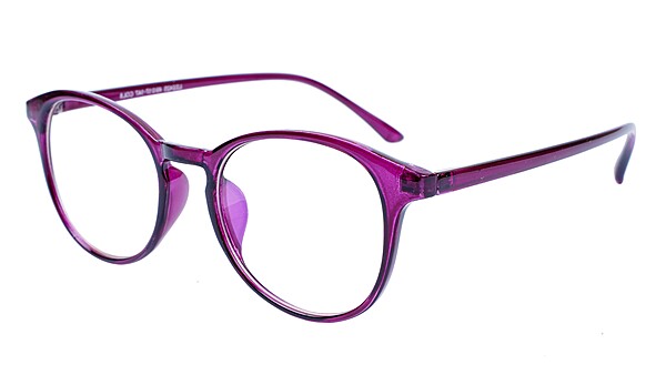 Soigné Female Round Medium Spectacle Frame.Purple