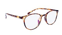 Unisex Medium Full Rim Round Spectacle Frame. Leopard Print