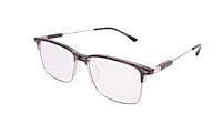 Soigné Unisex Half Rim Rectangular Spectacle Frame.Gray-Large Soigné Unisex Half Rim Rectangular Spectacle Frame.Gray-Large