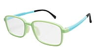 Soigné Kids&Teens Rectangular Spectacle Frame.Green&Blue.(12-15)Y-Unisex
