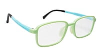 Soigné Kids&Teens Rectangular Spectacle Frame.Green&Blue.(12-15)Y-Unisex