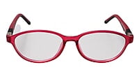 Soigné Kids&Teens Oval Spectacle Frame.Red&Black.(10-14)Y-Unisex